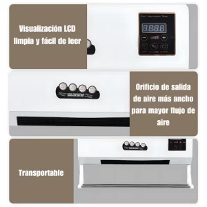 SplitMax – Visualización LCD Clara y Fácil de Leer con Orificio de Salida de Aire Amplio